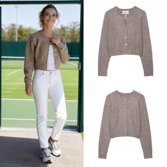 Dames gros cardigan Chic und Stil