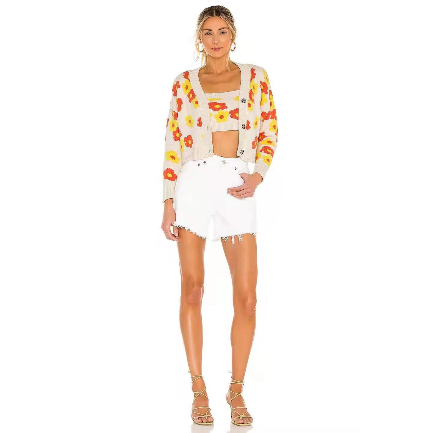 Cardigan pour femmes avec design floral Chic und Stil