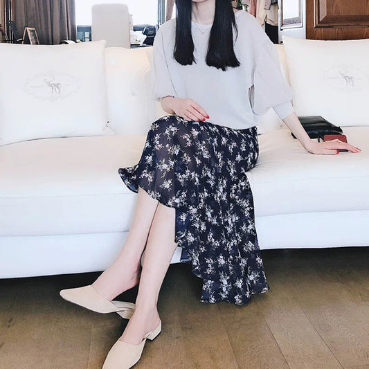 Jupe maxi florale élégante pour femmes Chic und Stil