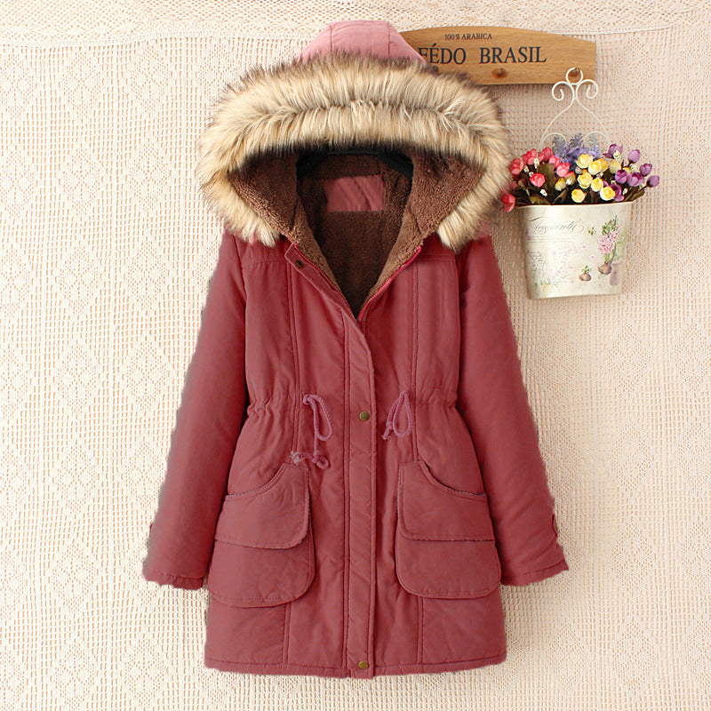 Ladies quilted transition jacket with faux fur collar and practical pockets Chic and Style
