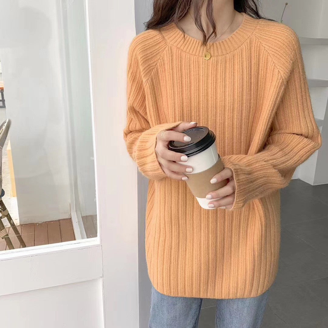 Pull en tricot confortable pour femmes avec une coupe ample et une structure en côtes Chic und Stil