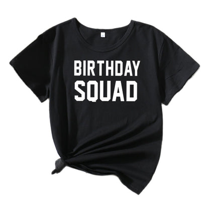 Dames Graphique Anniversaire Squad T-Shirt Chic und Stil