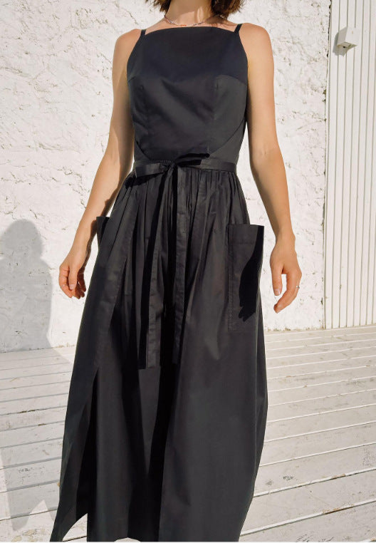 Robe maxi pour dames avec jupe évasée et poches latérales pratiques Chic und Stil