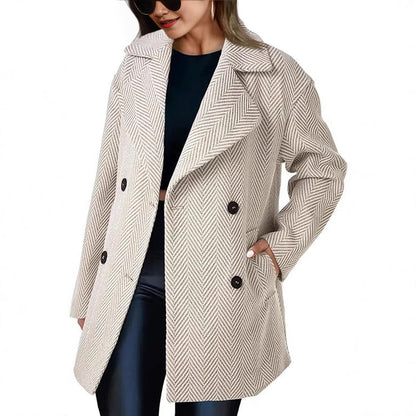 Dame manteau de transition à double rangée Chic und Stil