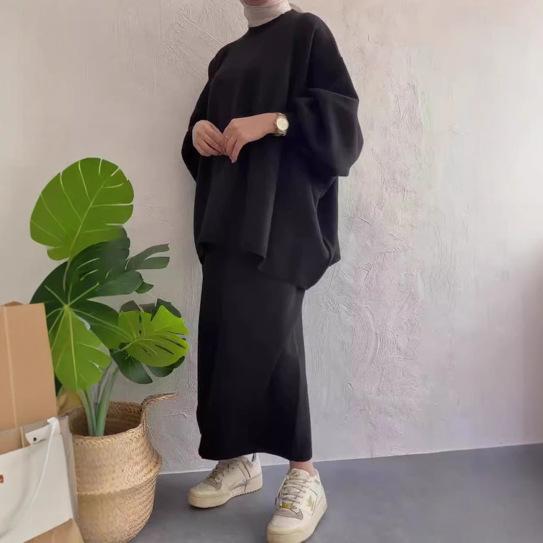 Dames Ensemble de sweat décontracté avec une coupe ample et des poches confortables Chic und Stil