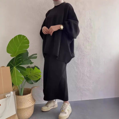 Dames Ensemble de sweat décontracté avec une coupe ample et des poches confortables Chic und Stil