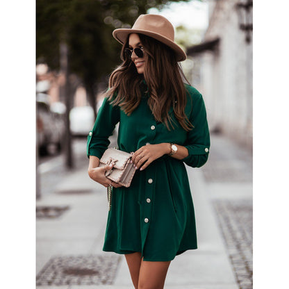 Robe chemise à boutons pour femmes Chic und Stil