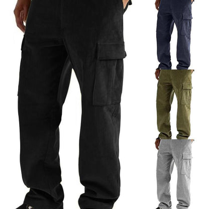 Men's cargo pants with elastic waistband and practical side pockets Chic and Style