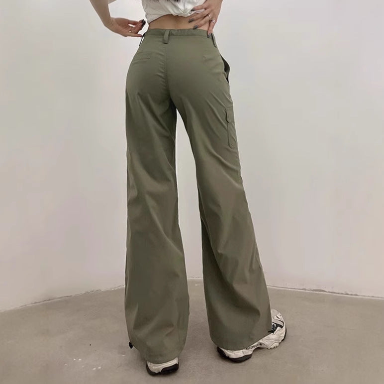 Ladies Loose Leisure Pants with Practical Pockets and Elastic Waist Chic and Style