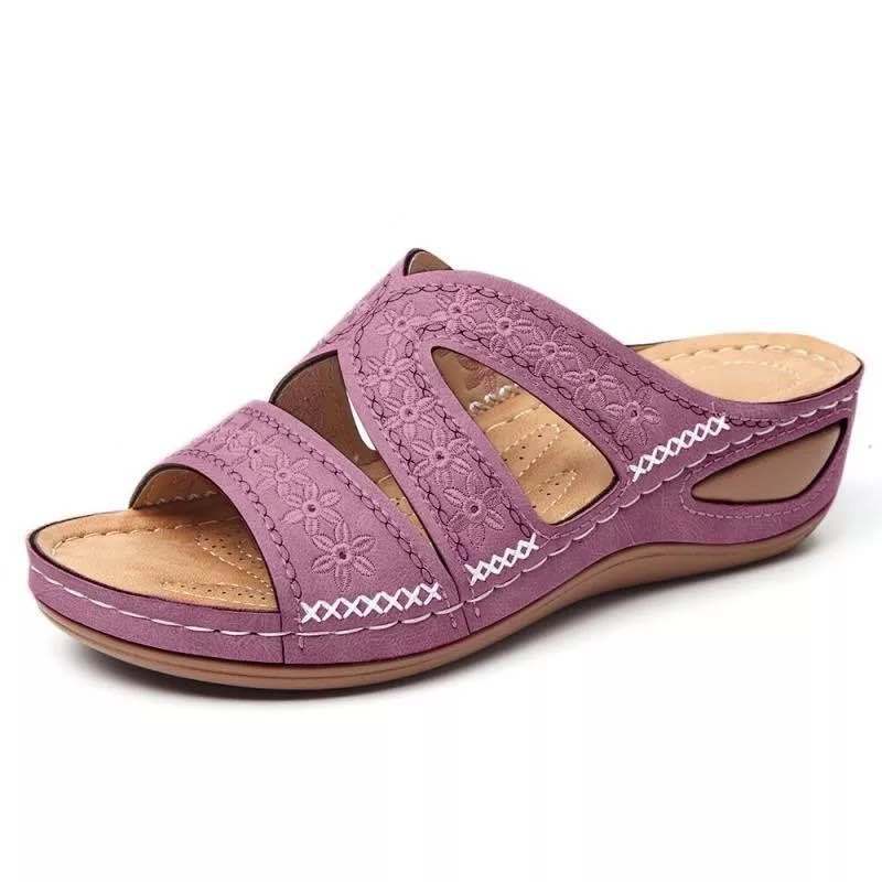 Sandales à glissière améliorant le confort pour femmes Chic und Stil