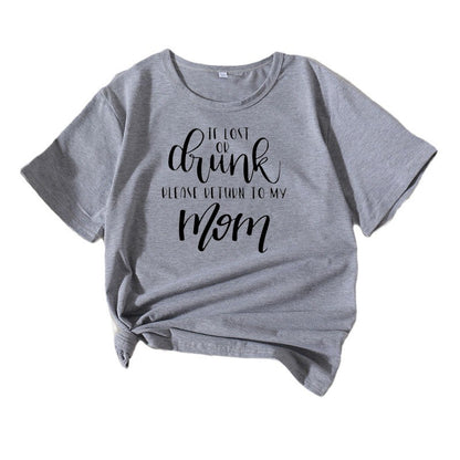 T-shirt humor doux en coton pour femmes Chic und Stil