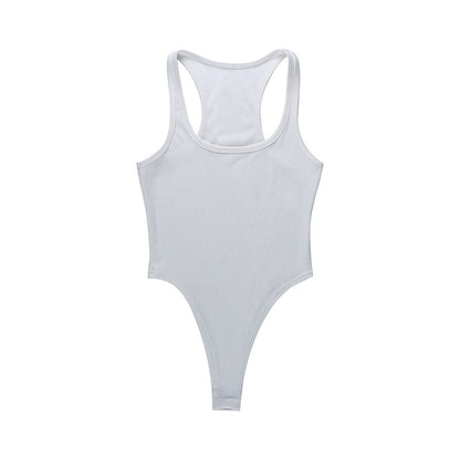 Body à col montant en côtes Chic und Stil pour femmes