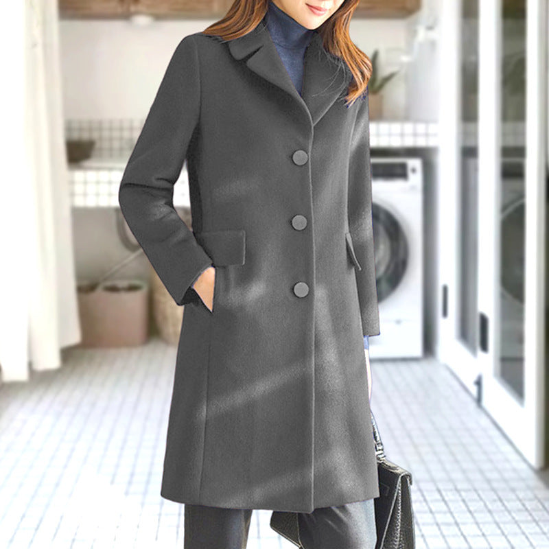 Ladies classic wool coat Chic and Style