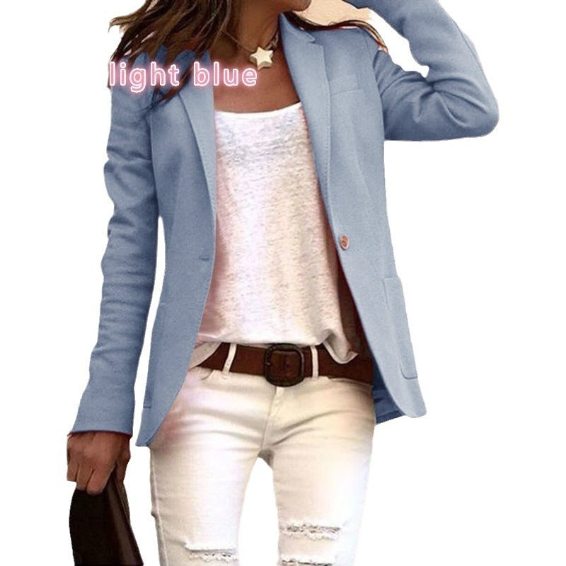 Blazer cintré pour femmes avec un élégant revers Chic und Stil