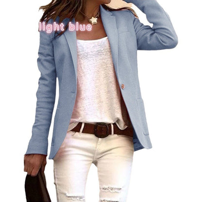 Blazer cintré pour femmes avec un élégant revers Chic und Stil
