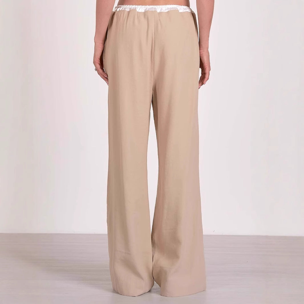Ladies Palazzo Pants Trendy with Elastic Waist Chic and Style