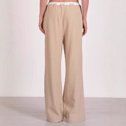 Ladies Palazzo Pants Trendy with Elastic Waist Chic and Style