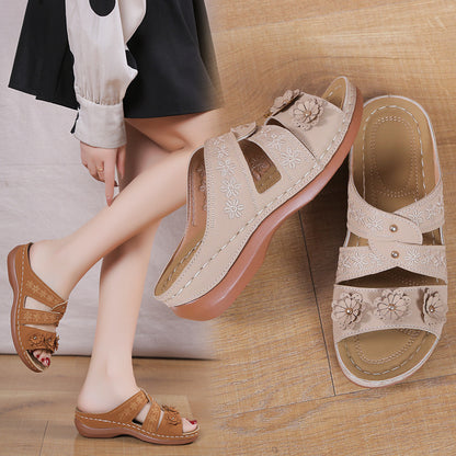 Sandales Fleuries Confort Chic und Stil pour Femmes