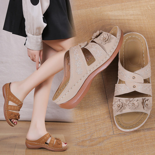 Sandales Fleuries Confort Chic und Stil pour Femmes