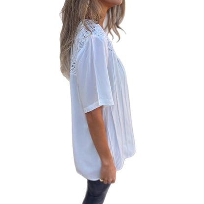 Chemisier femme avec col en dentelle Chic und Stil