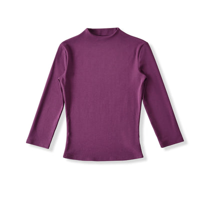 Chemise à manches longues pour femmes avec col montant et détails froncés Chic und Stil