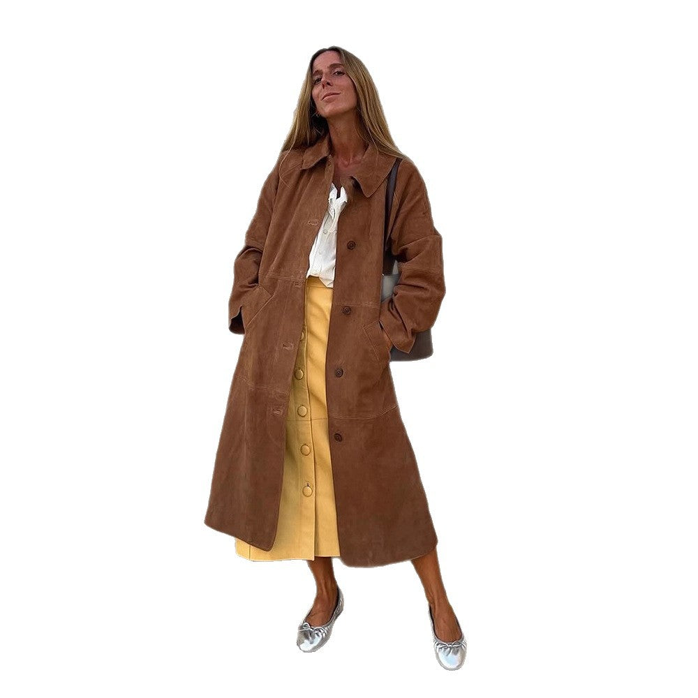 Dames élégante veste en daim Chic und Stil