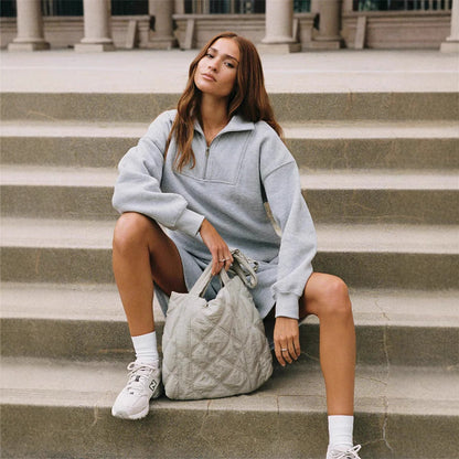 Ensemble Sweatshirt et Shorts Chauffant pour Femmes Chic und Stil