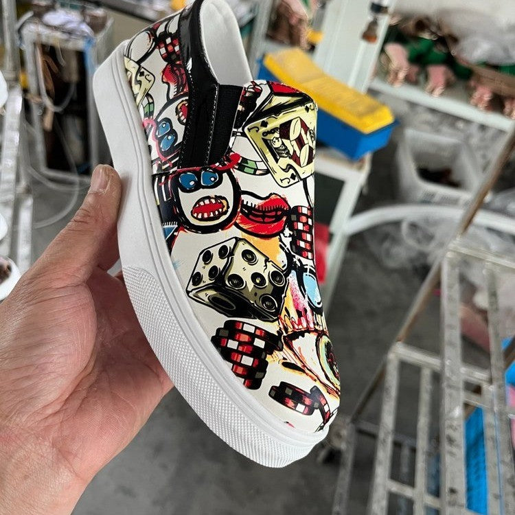 Baskets à enfiler pour femmes avec motif léopard Chic und Stil