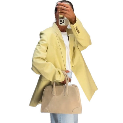 Blazer en lin décontracté pour femmes Chic und Stil