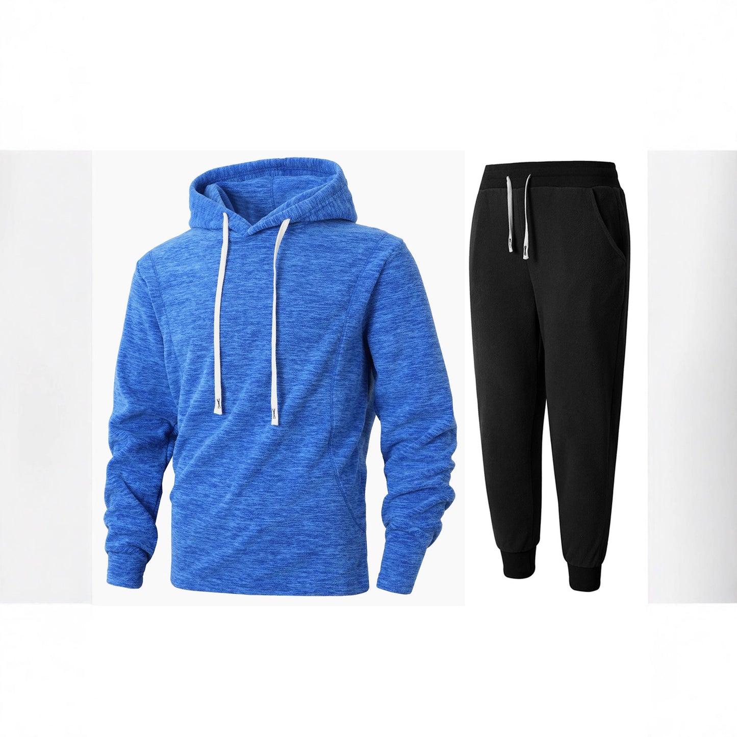 Men's Fleece Hoodie and Jogging Pants Set Chic and Style