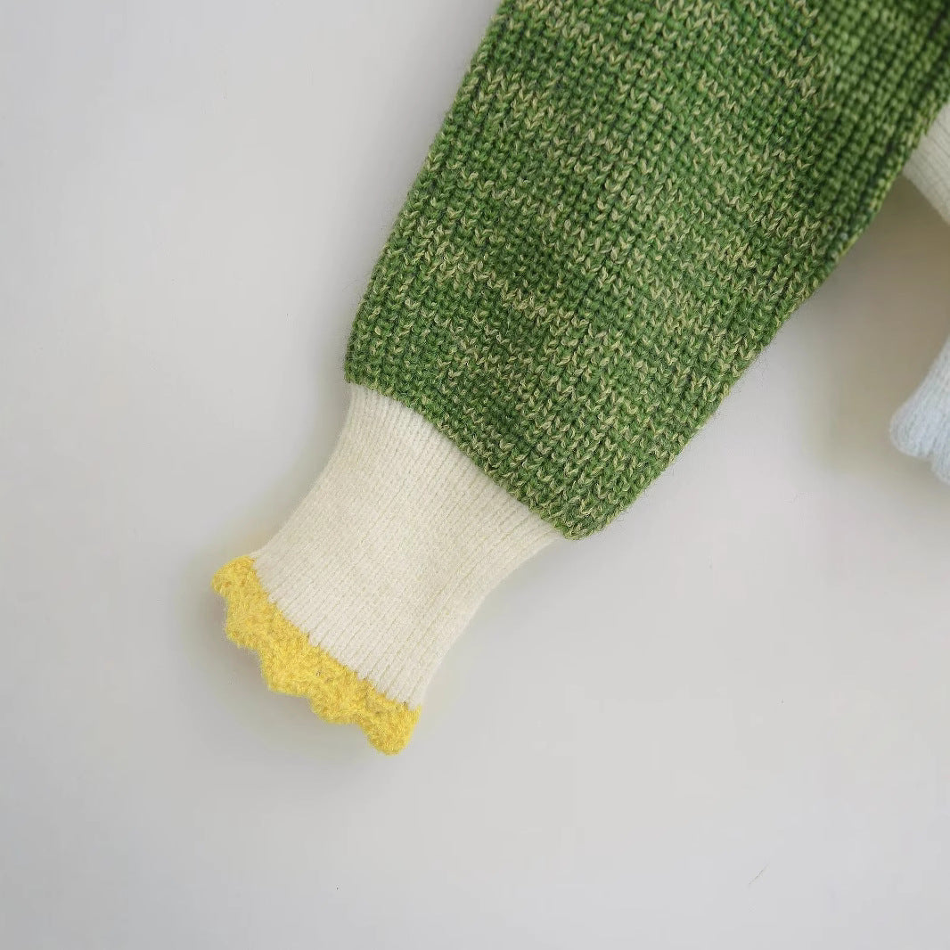 Ladies comfortable knit pullover with an elegant shawl collar and contrasting pockets Chic and Style