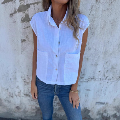 Chemisier pour femmes avec une coupe unique et des poches pratiques Chic und Stil