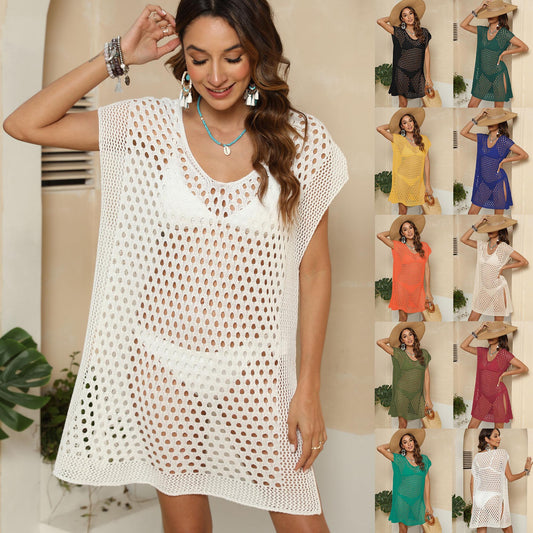 Robe de plage en tricot ouverte pour femmes Chic und Stil