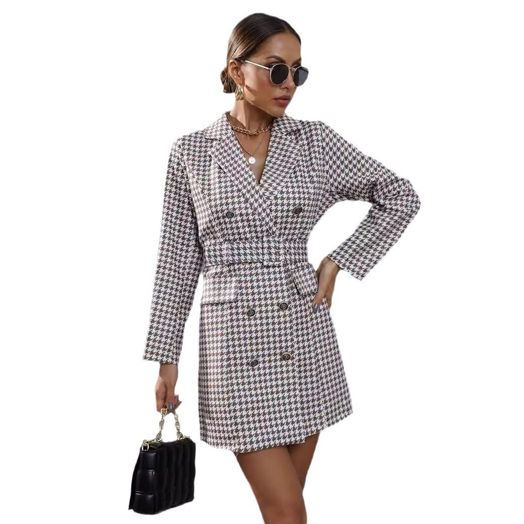 Robe blazer femme avec motif carreaux Chic und Stil