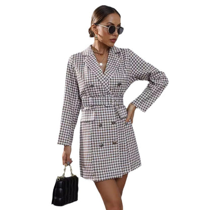 Robe blazer femme avec motif carreaux Chic und Stil