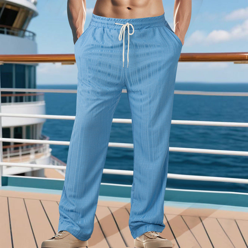 Casual men's pants with adjustable waist and breathable materials Chic and Style