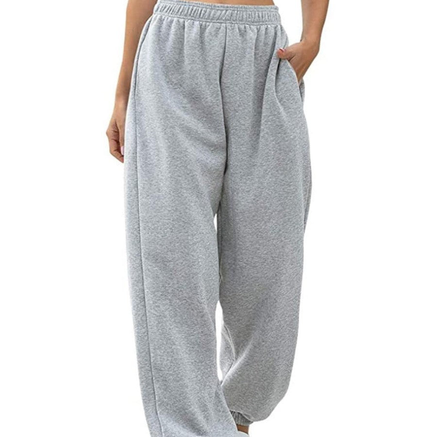 Casual women's sweatpants with elastic waistband and side pockets Chic and Style