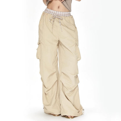 Wide-leg cargo pants for women with adjustable waistband Chic and Style
