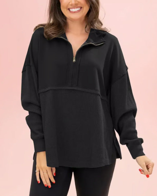 Pull femme décontracté avec fermeture éclair Chic und Stil