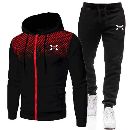 Men's Tracksuit with Breathable Hoodie and Comfortable Jogging Pants Chic und Stil
