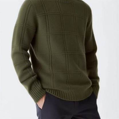 Pull en tricot pour hommes avec design texturé Chic und Stil