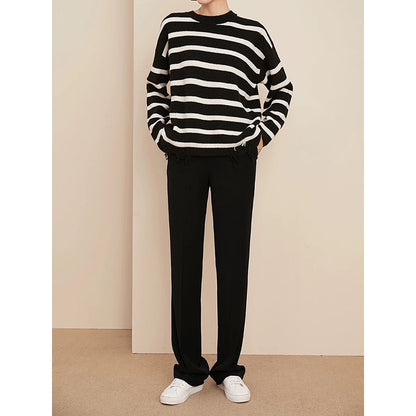 Veste surdimensionnée ajustée pour femmes et ensemble de pantalons à jambes droites Chic und Stil