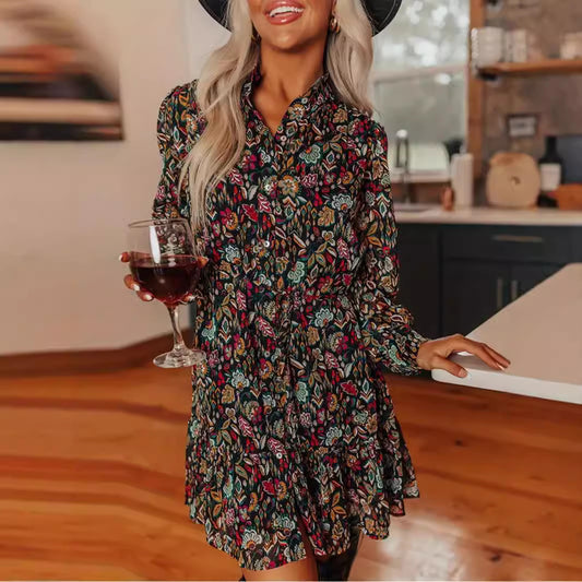 Robe-blouse pour femmes avec design floral Chic und Stil