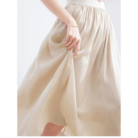Jupe maxi plissée élégante pour femmes Chic und Stil