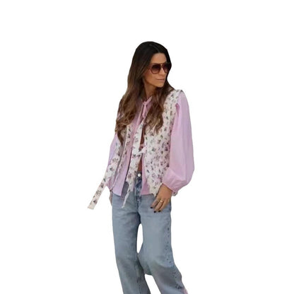 Robe sans manches pour femmes avec design floral et fermeture à nœud raffinée Chic und Stil