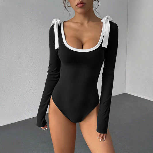 Body femme à manches longues avec nœuds décoratifs Chic & Stil
