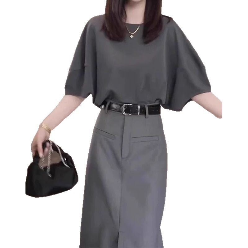 Robe midi décontractée élégante pour femmes Chic und Stil