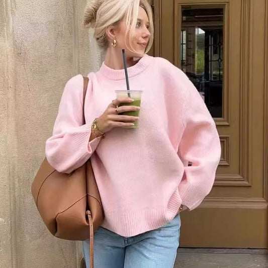 Pull décontracté pour femme avec épaules tombantes Chic und Stil