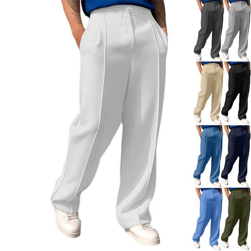 Breathable leisure pants for men with elastic waistband and side pockets Chic and Style