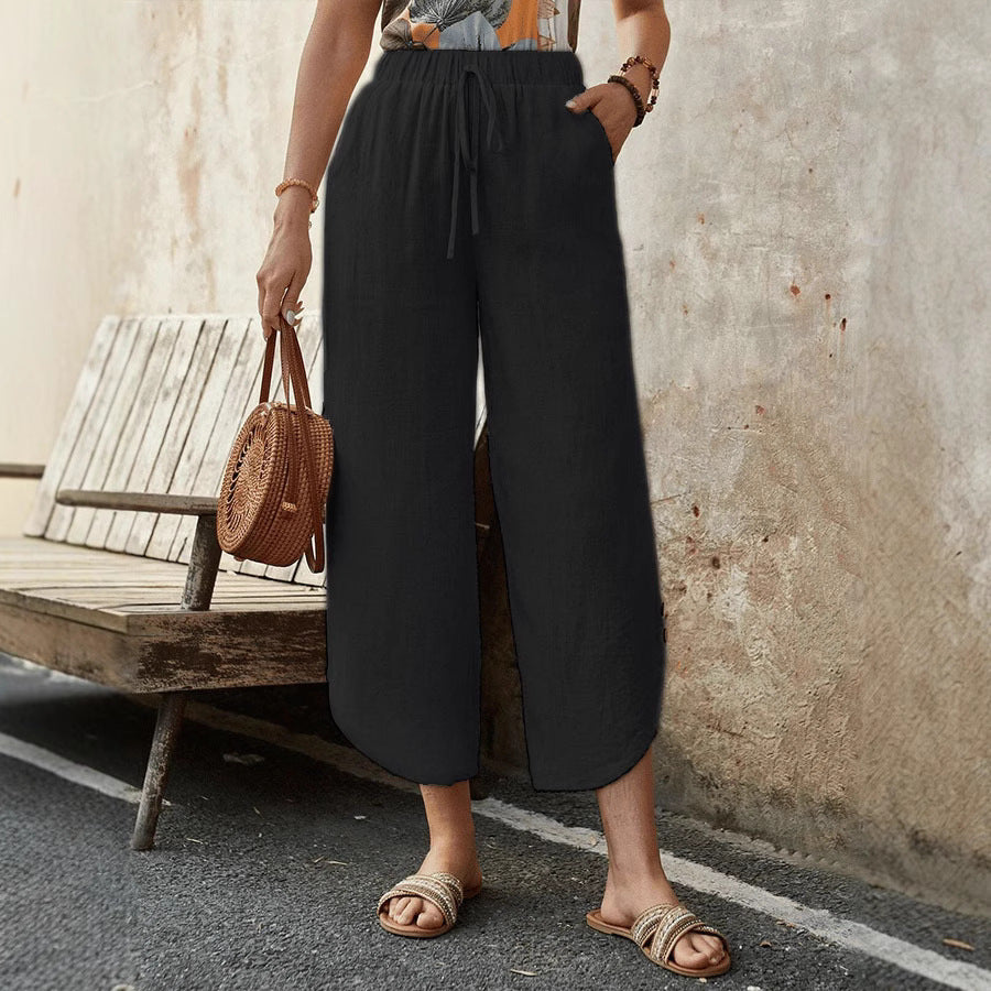 Wide linen pants for ladies Chic and Style